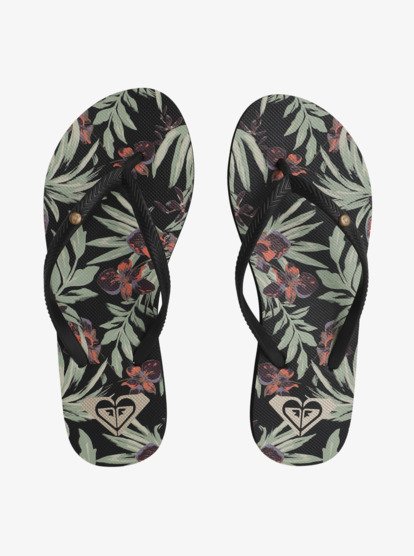 roxy, Bermuda Print - Sandalen voor Dames, WHITE/BLACK/FLOWER (wbf) Bermuda Print - Sandals for Women  ARJL100871
