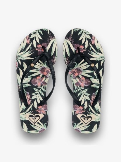 roxy, Bermuda Print - Sandalen voor Dames, WHITE/BLACK/FLOWER (wbf) Bermuda Print - Sandals for Women  ARJL100871