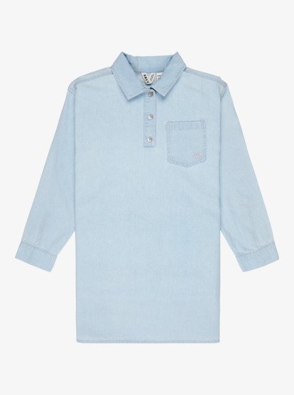 Beach Breaker - Long Sleeve Denim Shirt Dress for Girls 4-16  ERGDD03002