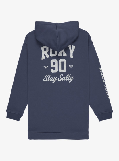 roxy, Sweet Song - Kapuzenkleid für Mädchen 4-16, VINTAGE INDIGO (byl0) Sweet Song - Hoodie Dress for Girls 4-16  ERGFD03001