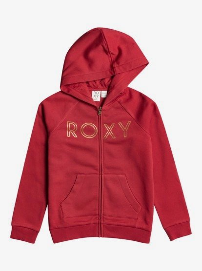 Girls red zip up hoodie sale