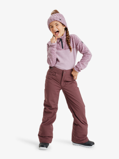 roxy, Whitecamp Half Zip - Technisches Fleece für Mädchen 8-16, DISCREET MAUVE ROXYGRAM TONAL (mgq1) Whitecamp Half Zip - Technical Fleece for Girls 8-16  ERGFT03945