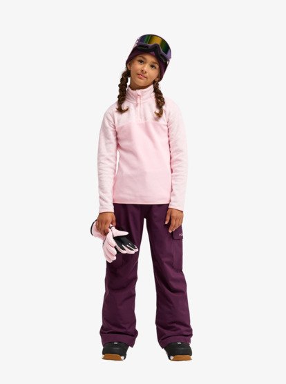 roxy, Alabama - Technical Mid Layer for Girls 8-16, TRUE BLACK BIG FLOWER (kvj2) Alabama - Technical Mid Layer for Girls 8-16  ERGFT04011