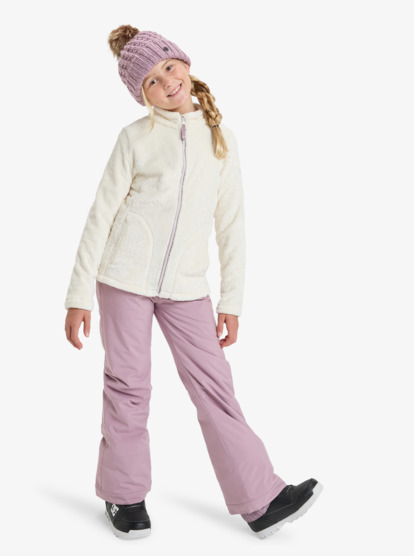 roxy, Igloo - Technical Mid Layer for Girls 8-16, WHISPER WHIT BIG FLOWER EMBOSS (wcf5) Igloo - Technical Mid Layer for Girls 8-16  ERGFT04013