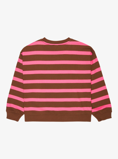 roxy, Little Things - Gestreiftes Sweatshirt für Mädchen 4-16, TIRAMISU STRICTLY STRIPE (xmcm) Little Things - Striped Sweatshirt for Girls 4-16  ERGFT04023