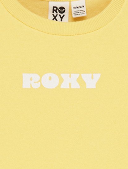 roxy, Surf Feeling Brushed - Sweat pour Fille 4-16, LEMON DROP (yfc0) Surf Feeling Brushed - Sweatshirt for Girls 4-16  ERGFT04026