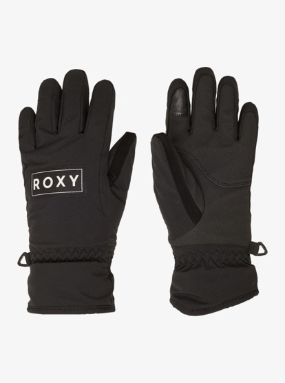 roxy, Freshfield Girl - Luvas de snow técnicas para raparigas, TRUE BLACK (kvj0) Freshfield Girl - Technical Snow Gloves for Girls  ERGHN03047