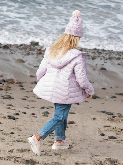 Girls packable puffer jacket online