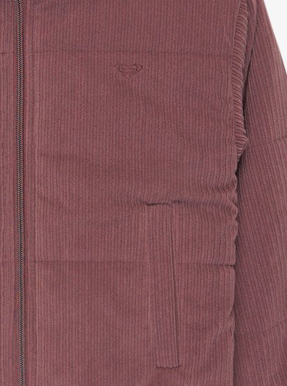 roxy, Smile Right Now - Padded Puffer Corduroy Jacket for Girls 4-16, HUCKLEBERRY (rrf0) Smile Right Now - Padded Puffer Corduroy Jacket for Girls 4-16  ERGJK03139
