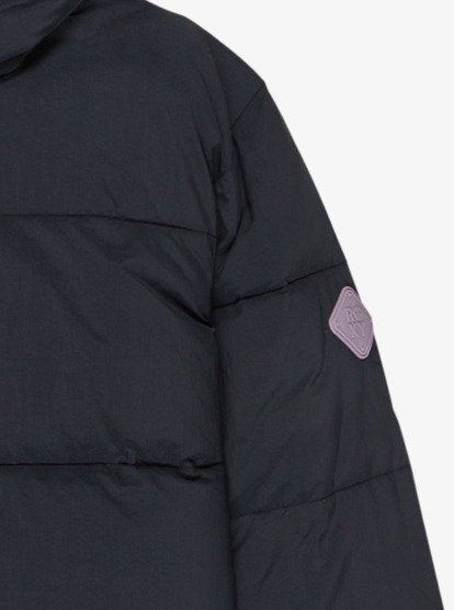 roxy, Groovy Baby Puffer - Padded Puffer Style Jacket for Girls 4-16, ANTHRACITE (kvj0) Groovy Baby Puffer - Padded Puffer Style Jacket for Girls 4-16  ERGJK03140