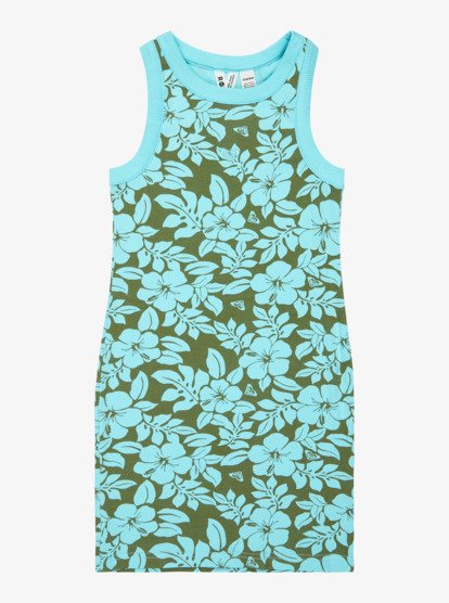 Iconic Days Printed - Sleeveless Rib Knit Dress for Girls 4-16  ERGKD03283