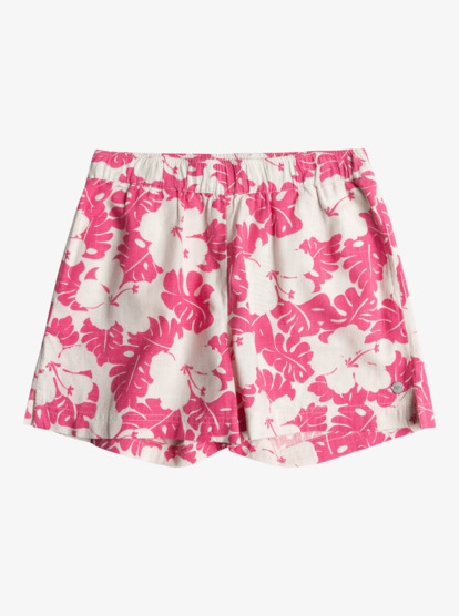 Blue Ocean Floor Slub - Elasticated Waist Shorts for Girls 4-16  ERGNS03164