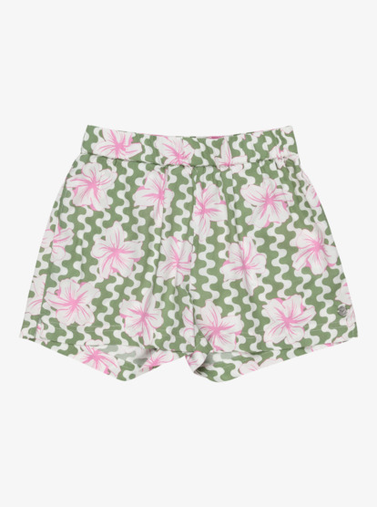 Blue Ocean Floor - Elastic Waist Shorts for Girls 4 - 16  ERGNS03186