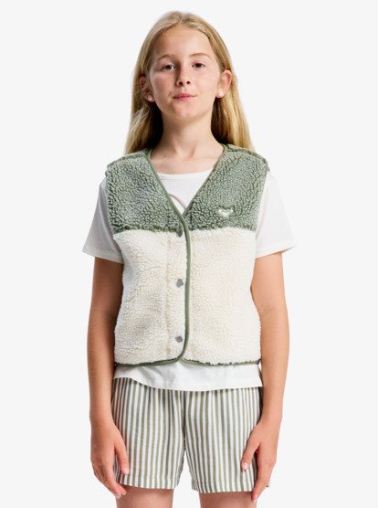 Iconic Color Block - Sherpa Vest for Girls 4-16  ERGPF03094