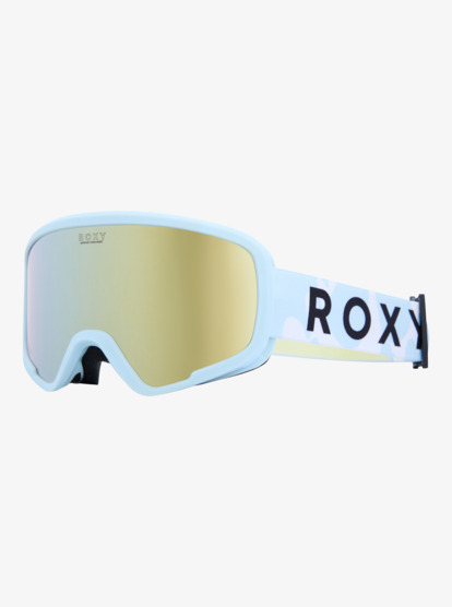 roxy, Missy - Ski/Snowboard Goggles for Girls, BIG FLOWERS/CLUX ML LT BLUE S3 (bdf0) Missy - Ski/Snowboard Goggles for Girls  ERGTG03026