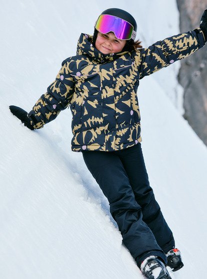 roxy, Askamoon - Technical Snow Jacket for Girls 8-16, FENNEL SEED BIG FLOWER RG (tmg2) Askamoon - Technical Snow Jacket for Girls 8-16  ERGTJ03191
