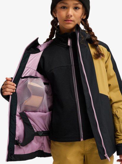 roxy, Dreamountains - Technical Snow Jacket for Girls 8-16, TRUE BLACK (kvj0) Dreamountains - Technical Snow Jacket for Girls 8-16  ERGTJ03193