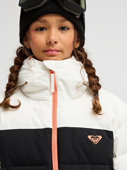 roxy, Snowyhill Puffy 10K - Technical Snow Jacket for Girls 8-16, WHISPER WHITE (wcf0) Snowyhill Puffy 10K - Technical Snow Jacket for Girls 8-16  ERGTJ03205