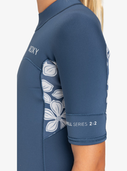 roxy, 2mm Swell Series - Short Sleeve Back Zip Springsuit for Girls 8-16, WILD WIND DRIFTER FLORAL (xbwb) 2mm Swell Series - Short Sleeve Back Zip Springsuit for Girls 8-16  ERGW503017