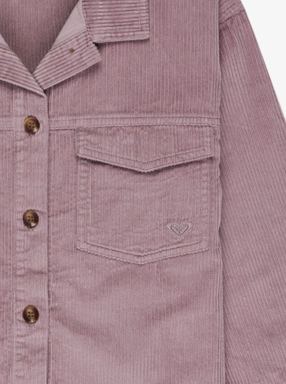 roxy, Mint Sea - Vestido camiseiro em bombazina para raparigas 4-16, NIRVANA (pjq0) Mint Sea - Corduroy Shirt Dress for Girls 4-16  ERGWD03269
