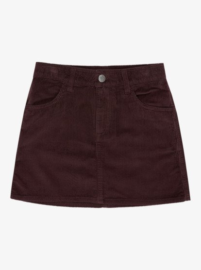 roxy, Rainfall - Mini Length Corduroy Skirt for Girls 4-16, HUCKLEBERRY (rrf0) Rainfall - Mini Length Corduroy Skirt for Girls 4-16  ERGWK03028