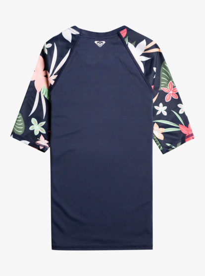 Printed Sleeves - 3/4 Sleeve Rash Vest for Girls 6-16  ERGWR03346