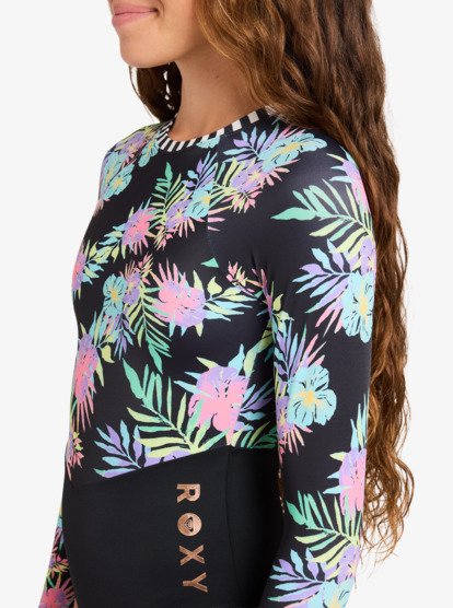 Roxy Active - Long Sleeve One-Piece Swimsuit for Girls 6-16  ERGWR03485