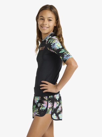 Roxy Active - Short Sleeve Rash Vest for Girls 6-16  ERGWR03486