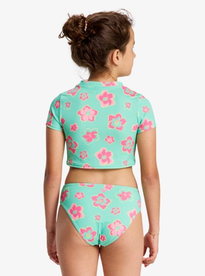 Tropicool - Short Sleeve Rash Vest Set for Girls 6-16  ERGWR03488