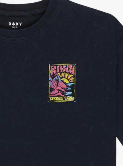 roxy, Daisy Season - T-shirt de manga curta para raparigas 4-16, ANTHRACITE (kvj0) Daisy Season - Short Sleeve T-Shirt for Girls 4-16  ERGZT04138