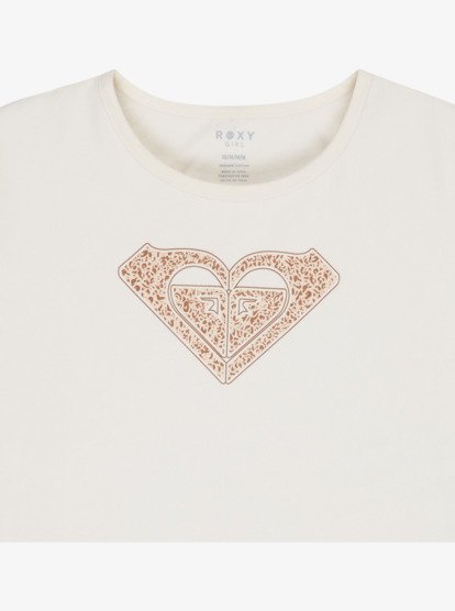 roxy, Lily Night - T-Shirt für Mädchen 4-16, EGRET HEART (sdm0) Lily Night - Short Sleeve T-Shirt for Girls 4-16  ERGZT04139