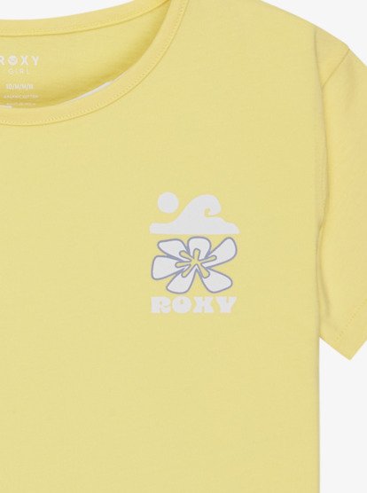 roxy, Lily Night - Short Sleeve T-Shirt for Girls 4-16, LEMON DROP (yfc0) Lily Night - Short Sleeve T-Shirt for Girls 4-16  ERGZT04139