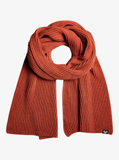 roxy, Island Fox - Écharpe en tricot pour Femme, BAKED CLAY (cns0) Island Fox - Knitted Scarf for Women  ERJAA04066