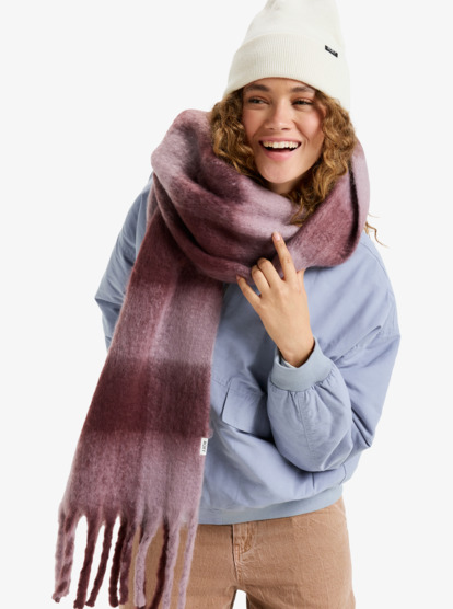 roxy, Cute Blush - Geruite Sjaal voor Dames, NIRVANA BE BOLD PLAID (pjq7) Cute Blush - Plaid Scarf for Women  ERJAA04411