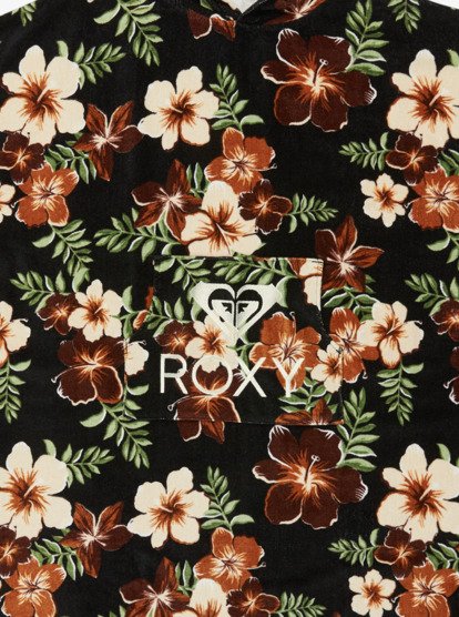 roxy, Stay Magical Printed - Poncho Towel for Women, ALMOND TROPICAL FEELS (cmd7) Stay Magical Printed - Poncho Towel for Women  ERJAA04433