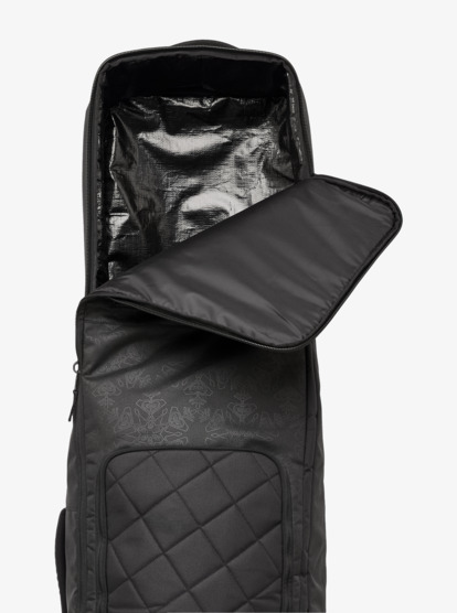 roxy, Vermont Wheelie - Snowboardtasche mit Rollen für Frauen, TRUE BLACK SNOWFLAKE EMBOSS (kvm1) Vermont Wheelie - Wheelie Snowboard Bag for Women  ERJBA03087