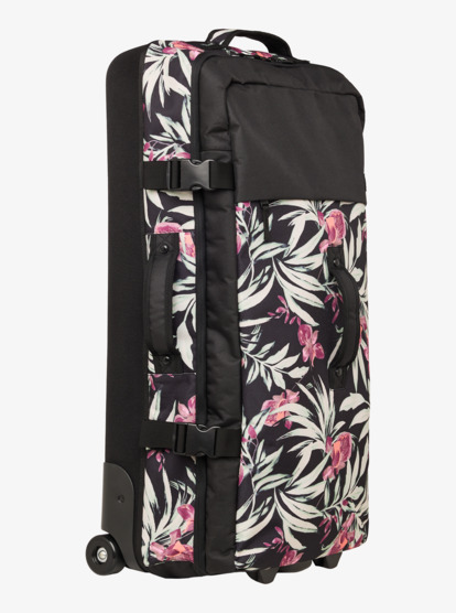 roxy, Big Souvenir - Grote Rolkoffer voor Dames, ANTHRACITE WIND SWEPT FLORAL (kvj9) Big Souvenir - Large Wheelie Suitcase for Women  ERJBL03319