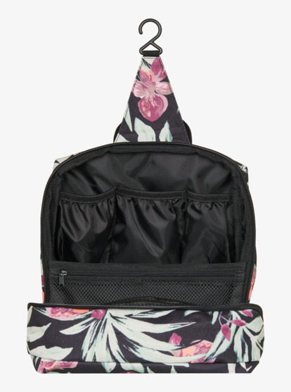 roxy, Cute Plane - Medium Beautycase voor Dames, ANTHRACITE WIND SWEPT FLORAL (kvj9) Cute Plane - Medium Vanity Case for Women  ERJBL03324