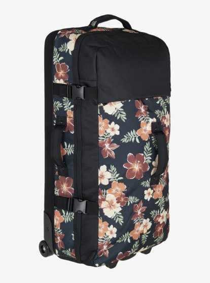 roxy, Big Souvenir - Grote Koffer op Wielen voor Dames, ALMOND TROPICAL FEELS (cmd7) Big Souvenir - Large Wheeled Suitcase for Women  ERJBL03327