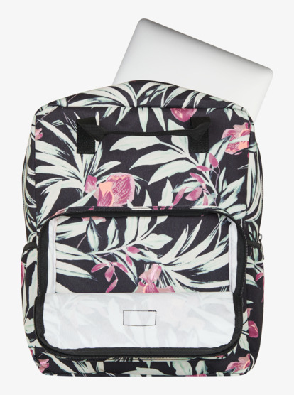 roxy, Better With Sun Printed - Mittelgroßer Rucksack für Frauen, ANTHRACITE WIND SWEPT FLORAL (kvj9) Better With Sun Printed - Medium Backpack for Women  ERJBP04886