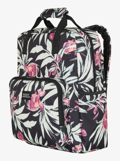 roxy, Better With Sun Printed - Mittelgroßer Rucksack für Frauen, ANTHRACITE WIND SWEPT FLORAL (kvj9) Better With Sun Printed - Medium Backpack for Women  ERJBP04886
