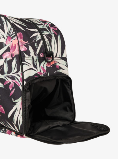 roxy, Feel Happy - Medium Sport Duffle Bag for Women, ANTHRACITE WIND SWEPT FLORAL (kvj9) Feel Happy - Medium Sport Duffle Bag for Women  ERJBP04889