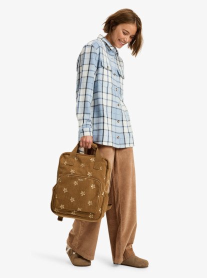 roxy, Feeling Emby - Medium Rugzak voor Dames, WOODSMOKE (cma0) Feeling Emby - Medium Backpack for Women  ERJBP04933