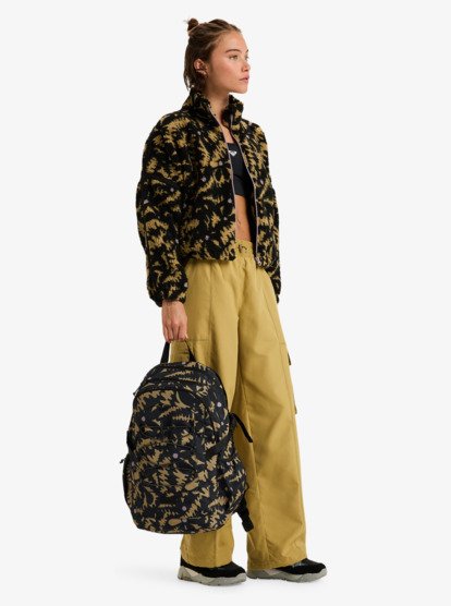 roxy, Jayjay Active - Mittelgroßer Rucksack für Frauen, ANTHRACITE BIG FLOWERS (kvj3) Jayjay Active - Medium Backpack for Women  ERJBP04938