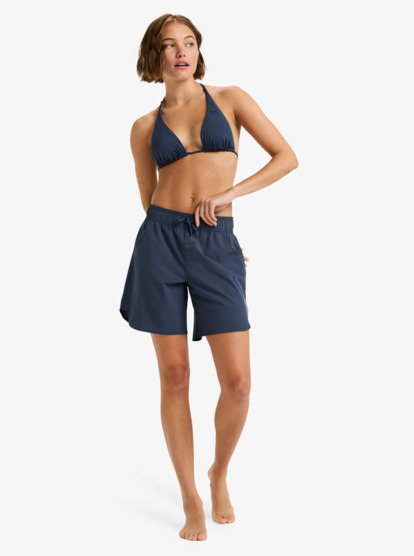roxy, Roxy Wave 7" - Calções de banho pelo joelho para mulher, MOOD INDIGO (bsp0) Roxy Wave 7" - Board Shorts for Women  ERJBS03300
