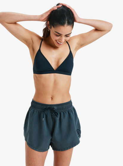 Short De Bain Taille Haute Pour Femme Avec Poches - Maillot De Bain 2 Pièces (bas) - Bikini Short Sportif élastique