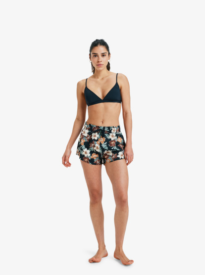 roxy, No Bad Waves Printed 2" - Board Shorts for Women, ALMOND TROPICAL FEELS (cmd7) No Bad Waves Printed 2" - Board Shorts for Women  ERJBS03332