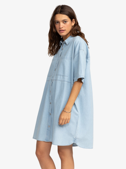 Pacific Night - Mini Denim Dress for Women  ERJDD03005