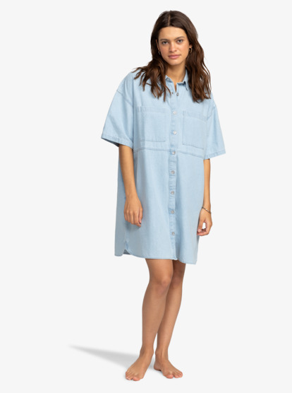 Pacific Night - Mini Denim Dress for Women  ERJDD03005