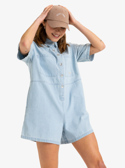 Hunting Waves - Denim Romper for Women  ERJDO03000